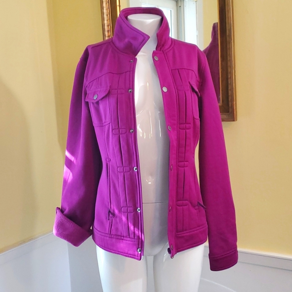 Oakley Snap Zip Up Fleece Lined Shirt Jacket Windbreaker